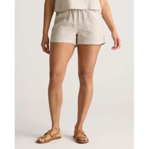Quince Women 100% European Linen Shorts Flax L - Picture 1 of 3